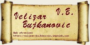 Velizar Bujkanović vizit kartica